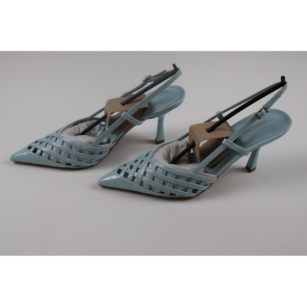 Marc Fisher Womens Slingback Pumps Mfrgen Light Blue Solid 8.5 NWT